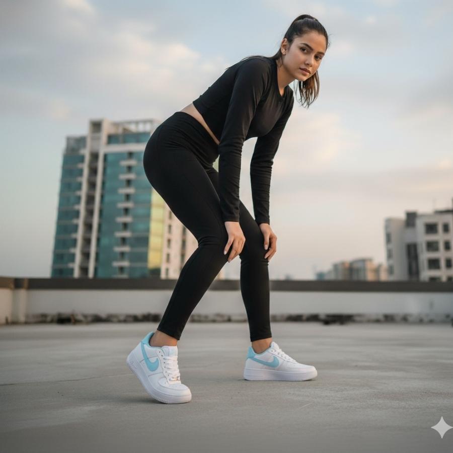 Nike blanco azul - Imagen 2